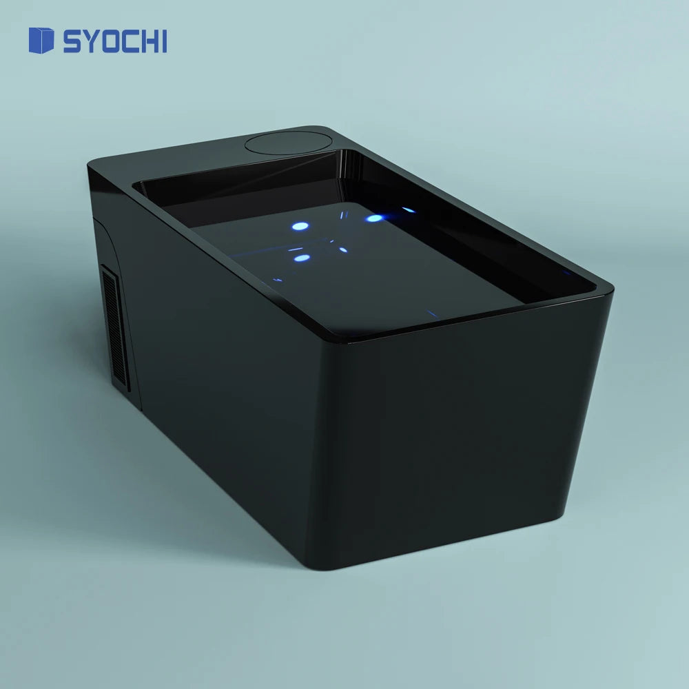 US. Local Syochi New Arrival Cold Plunge Tub Ice Bath for Recovery with Water Chiller 1HP Water Cooled Chiller