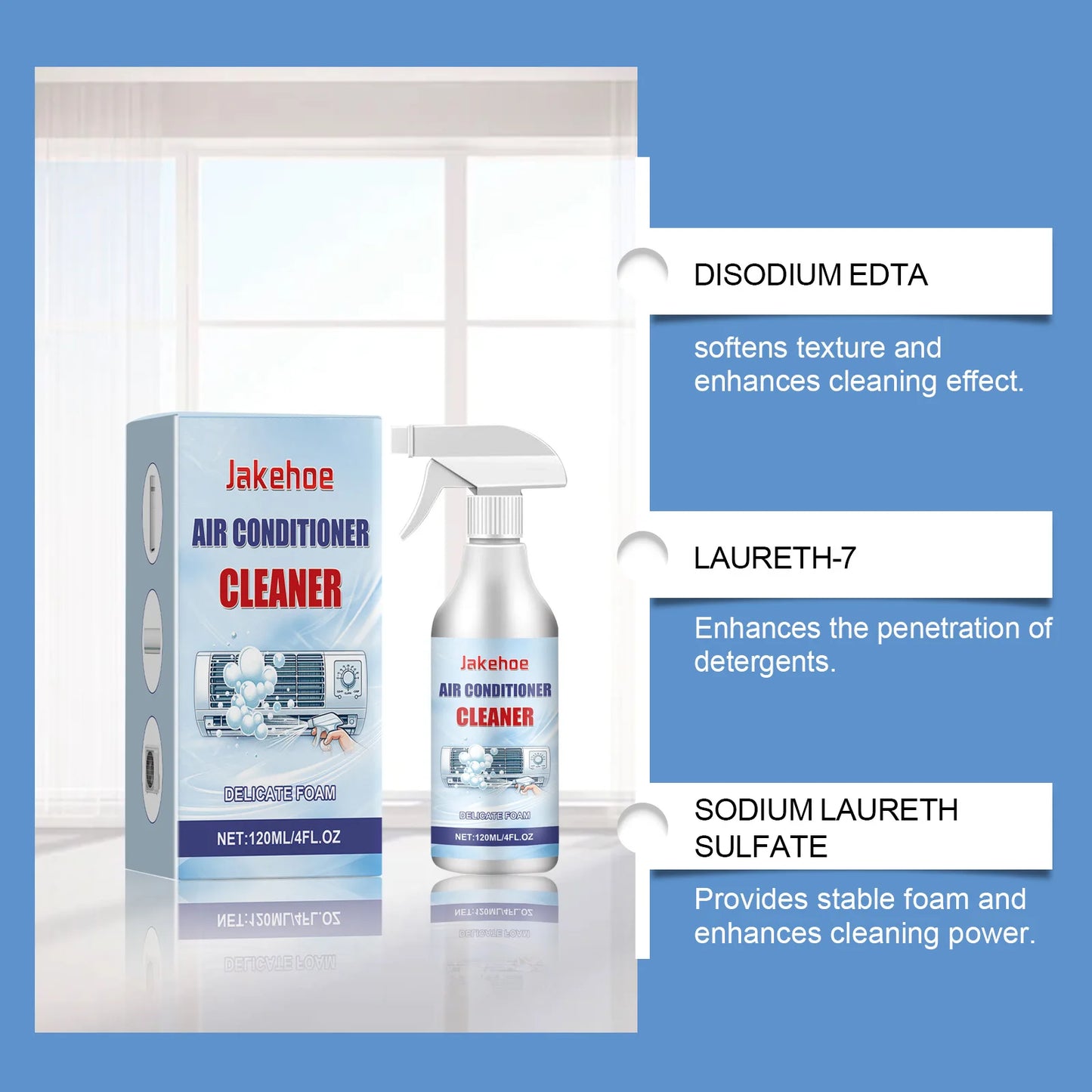 120ml Air Conditioner Cleaner Strong Cleaning Removes Stains And Odors Fast Decomposition Household Cleaning Tools