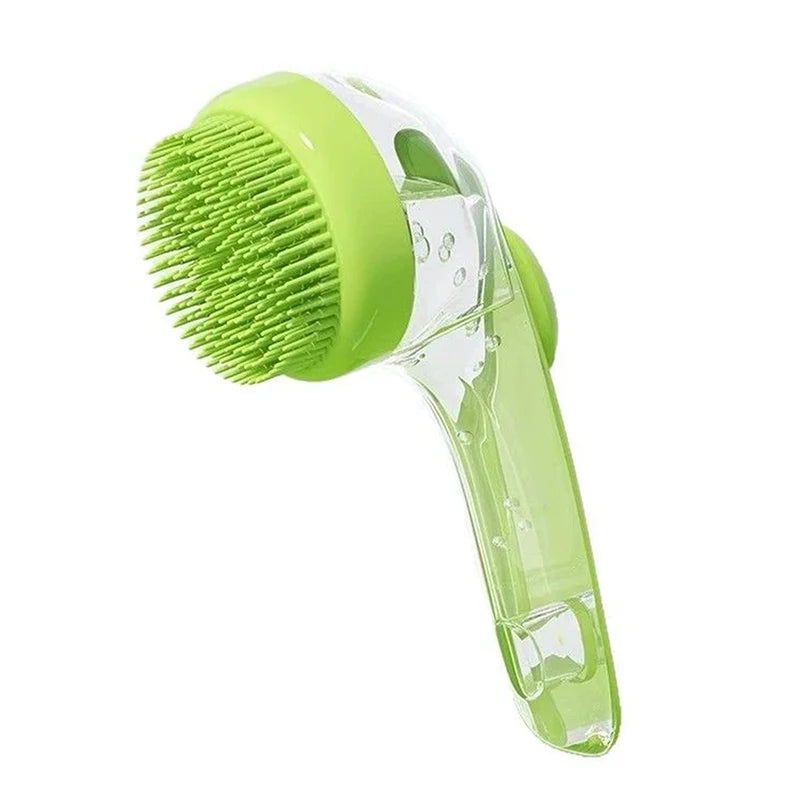 Pet Bath Brush 2025 New 2 In 1 Dog Bath Brush With Built-in Shampoo Dispenser Pet Wash Brush Dogs Cats Grooming Massage Brush
