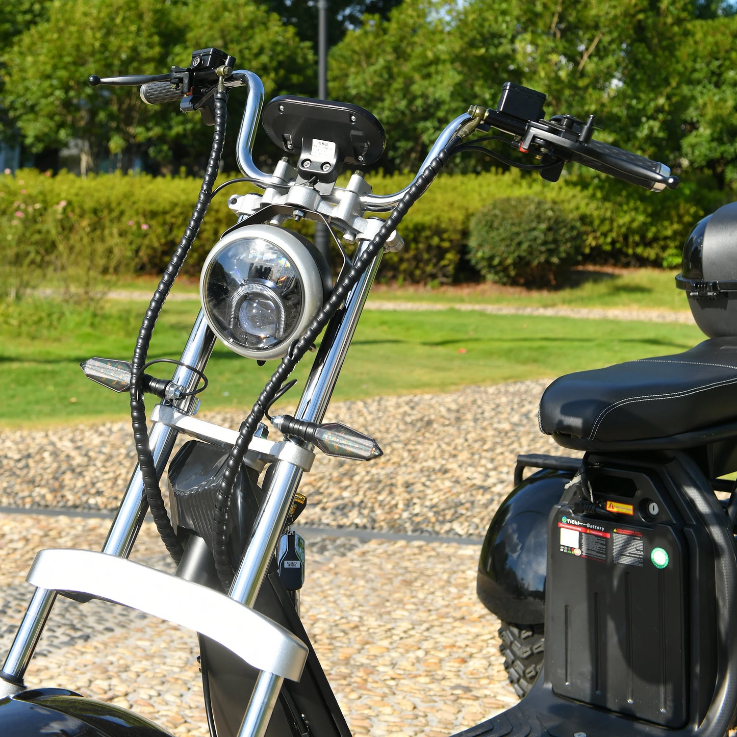Adults 3 Wheel Electric Scooter 3000W Motor Max Speed 40KM/H Max Load 200KG 18 Inch Off Road Fat Tire Electric Motorcycle