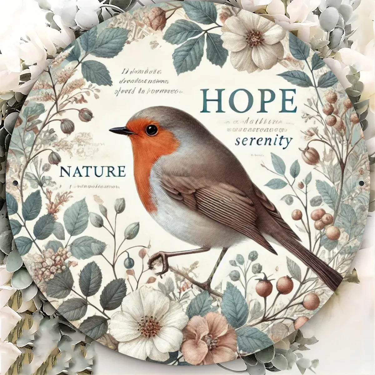 Chickadee 7.8" Metal Wall Art - Durable HD Print, Perfect for Home & Garden Decor, Great Gift for Any Occasion