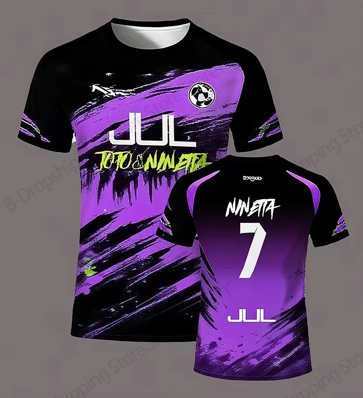 Jersey 90 minute JUL MM8 Football 3d Print T-shirt Men Women Fashion Short Sleeve Tops Tees Sports Tshirt Y2k Clothing New 2025