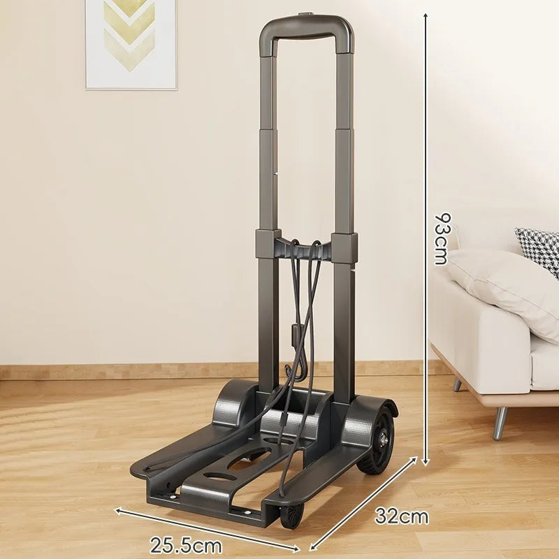 Wheel Trolley folding luggage trolley Folding Hand Truck Barrow Cart Travel Luggage Shopping Cart Portable Home Use Cart