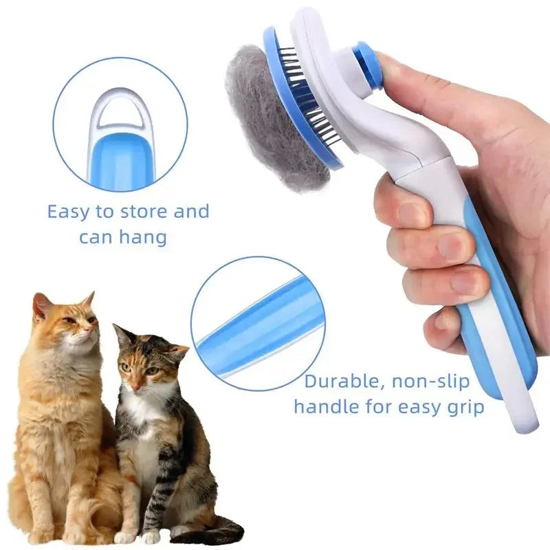 Pet Brush Hair Removes Dog Cat Comb Hair Comb for Cats Dogs Grooming Hair Cleaner Cleaning Beauty Slicker Brush Cat Supplies