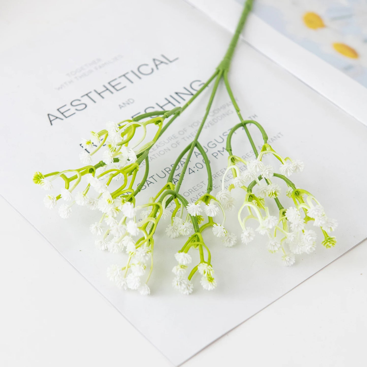 Artificial plastics Flower gypsophila Outdoor Garden Courtyard Home Vase table Wedding bridal bouquet DIY gift accessory