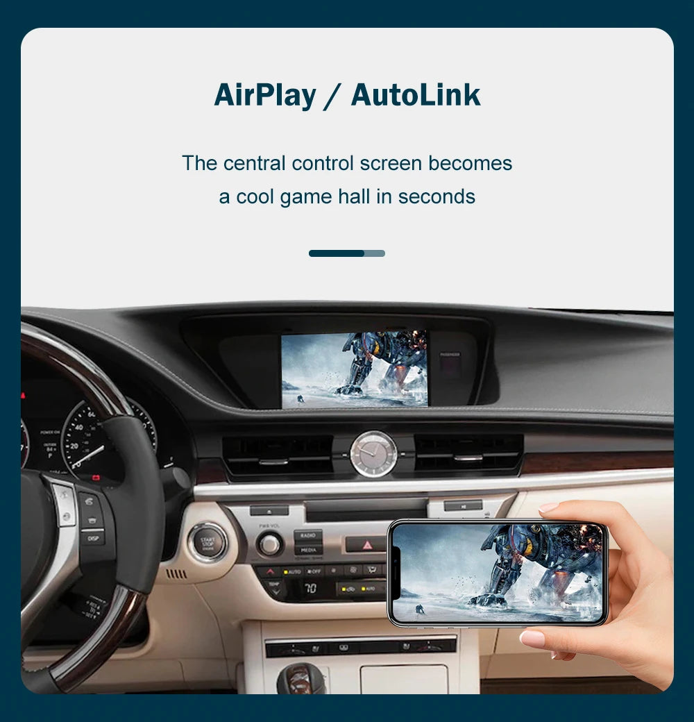 Wireless CarPlay for Lexus ES 2014-2019, with Android Auto Mirror Link AirPlay Car Play Functions