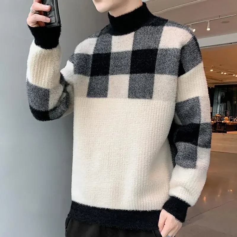 Pullovers Male Long Sleeve Autumnr and Winter Korean Style Knitwear Harajuku Clothing Deals 2025 Y2k Top Men's Knit Sweater