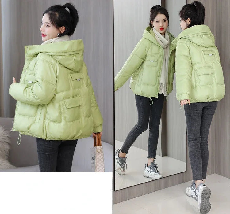Loose Casual Short Padded Coats for Women Cotton Parkas Woman Great Warm Winter on Sale Discount Fashion 2025 Quilted Jackets