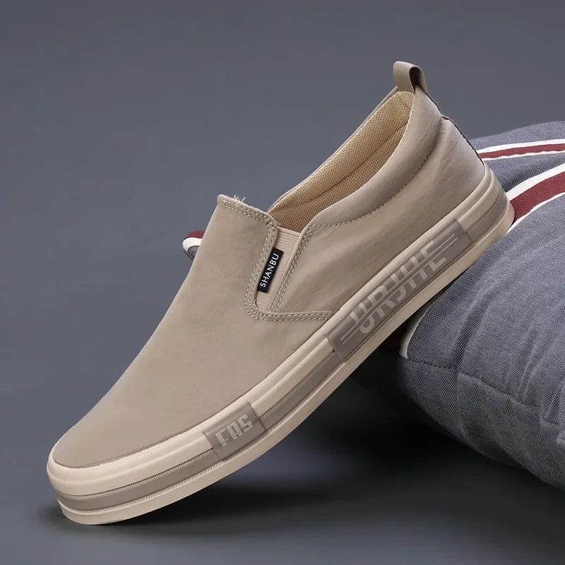 Lightweight Men's Canvas Shoes Comfortable Low-cut Vulcanized Shoes Men Espadrille Non-slip Casual Shoes Men Flats 2024