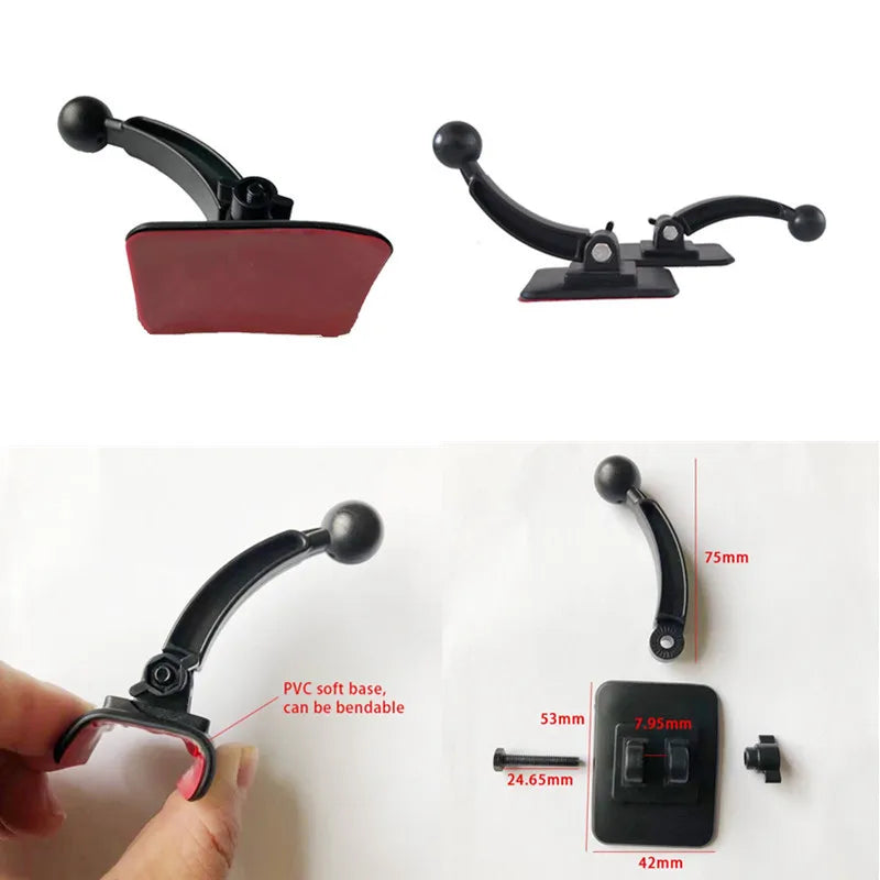 Glue Sticker 13mm 15mm 17mm Ball Head For Magnetic Car Phone Holder GPS Support Stand Mount Hook 360 Rotation Bracket Base