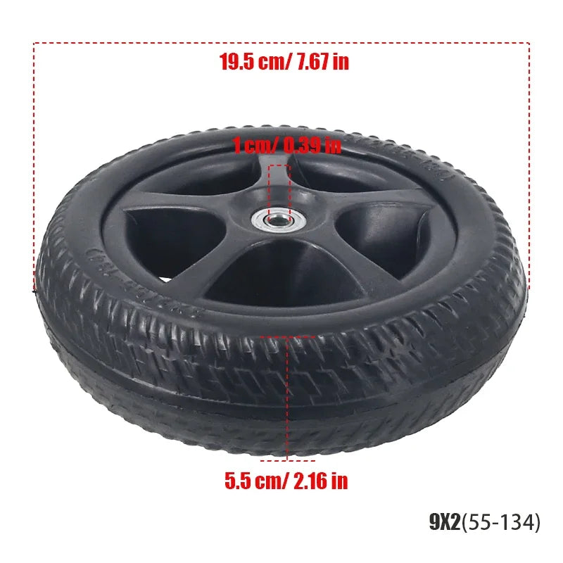 Children's Bicycle Wheels Baby's Wheelbarrow 9x2 (55-134) wheel tyre Children's Tricycle Parts Rear Wheel
