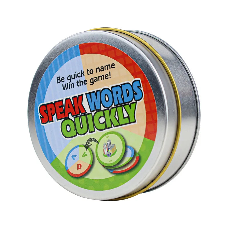 Children's Toys Spell English Word Game Card Quickly Say Words Interactive Board Game English Literacy Card