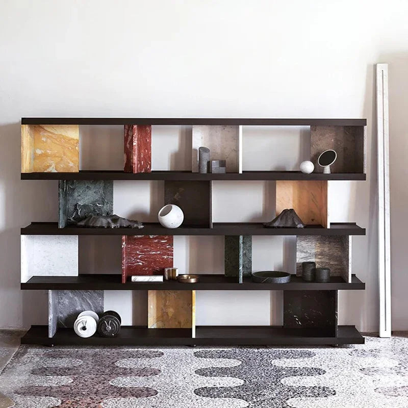 marble bookcases book shelf bookcase bookshelf wood bookcase Shelf storage Home furniture