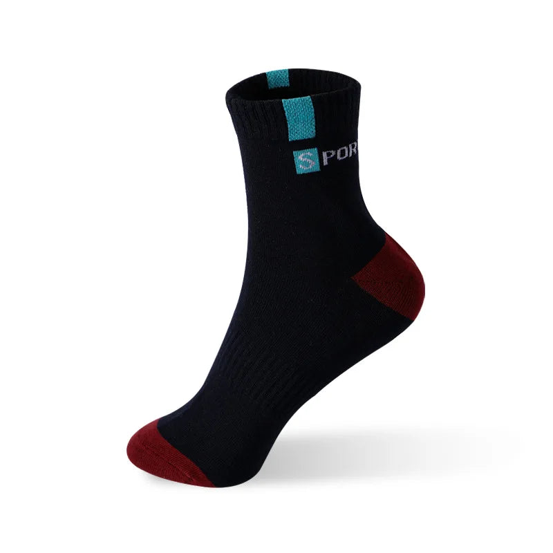 5 Pairs Size 37-43 Men Bamboo Fiber Autumn Winter Men Socks Breathable Cotton Sports Sock Breathable Deodorant Business Socks
