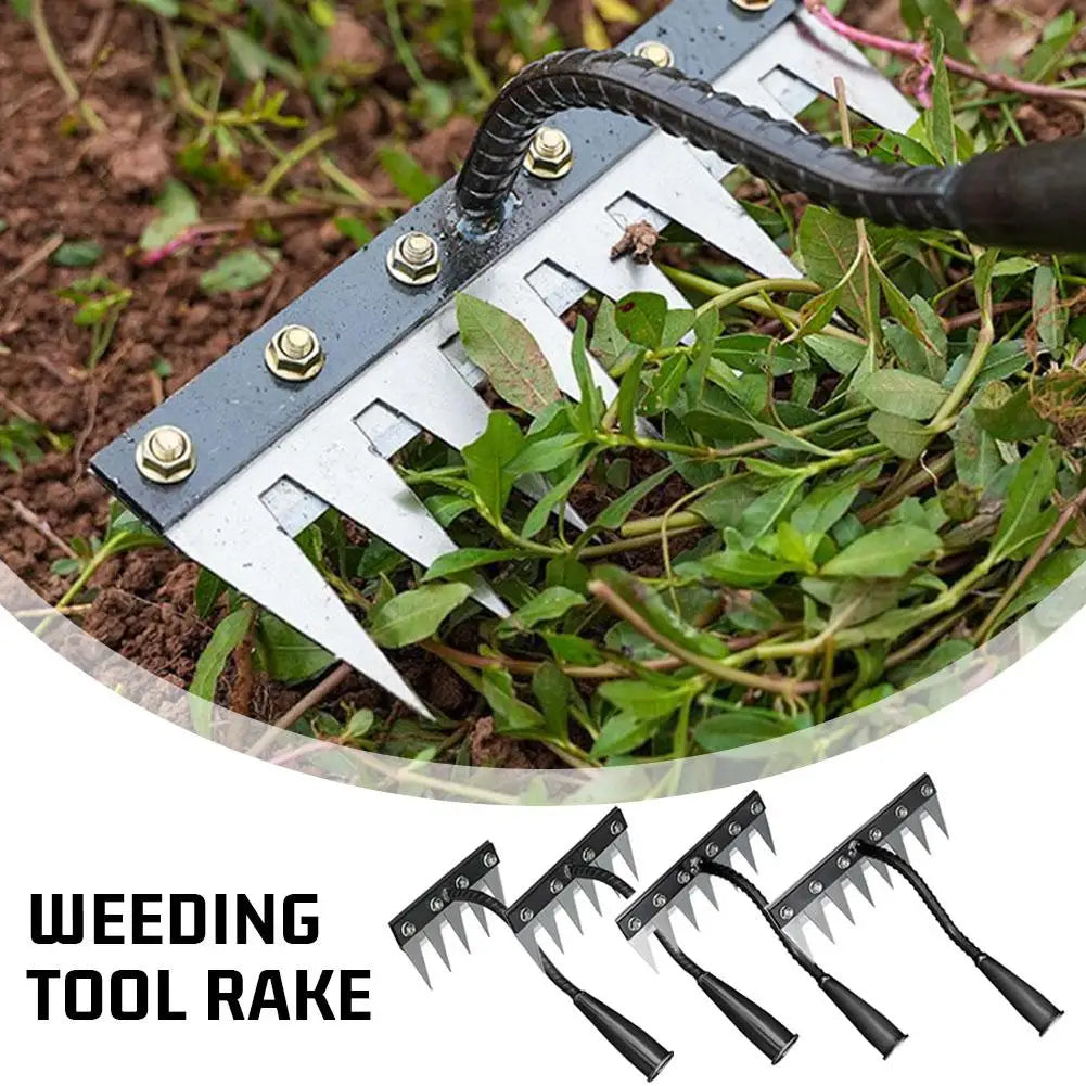 5/6/7/8 Garden Hoe Weeding Tool Digging Wild Vegetables Weeding Loosening Soil Agricultural Farm Tools Menggang Rake