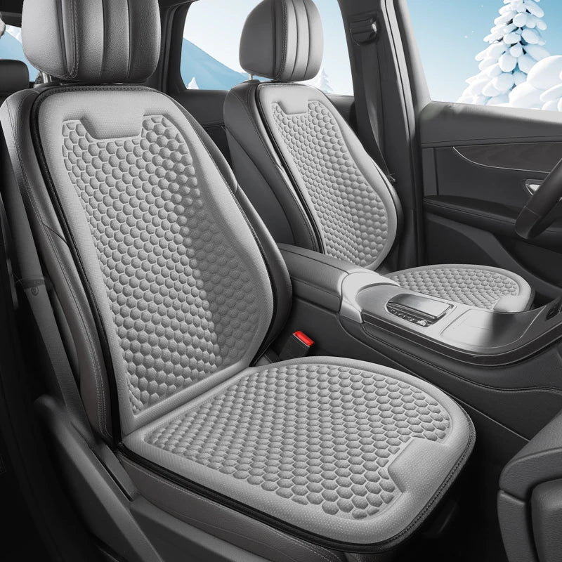 Breathable Comfortable Summer Cool Ice Silk Car Seat Cushions with 3D Spherical Protrusions Soft for Most Cars