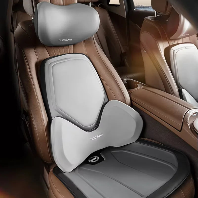 Car Headrest Pillow Auto Neck Cushion Car Back Lumbar Waist Pillow Slow Rebound Guard Head Support for Universal Car Supplies