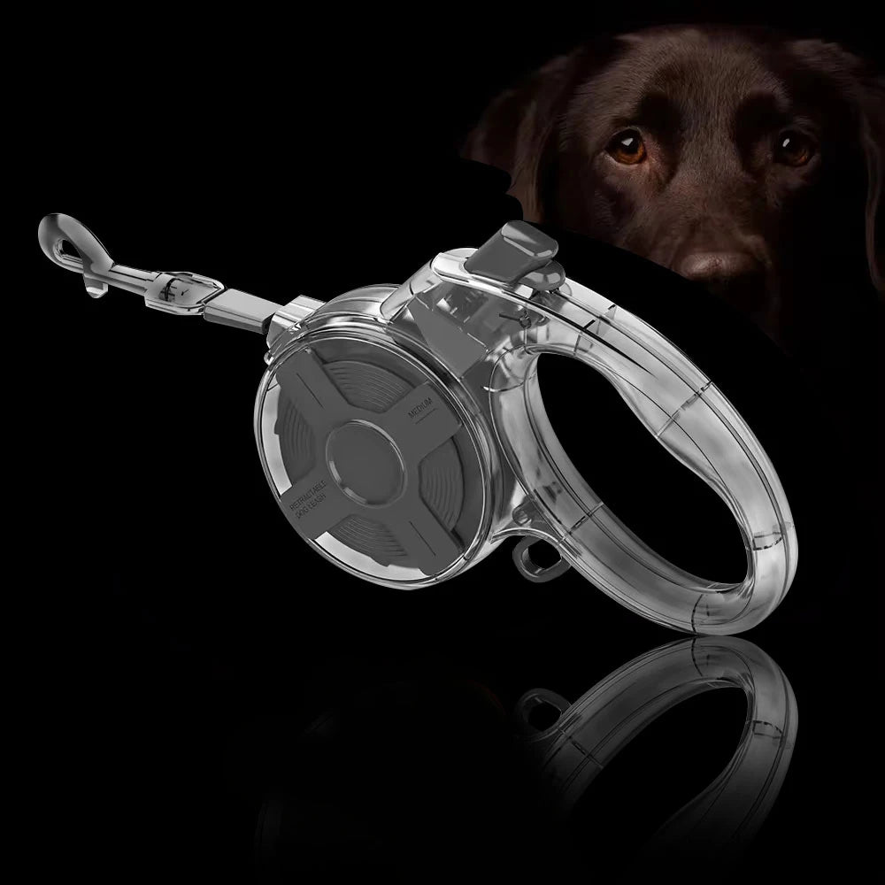 Retractable dog leash, 13 feet (about 4 meters) strong nylon strap, suitable for small dogs and cats, smooth telescopic,