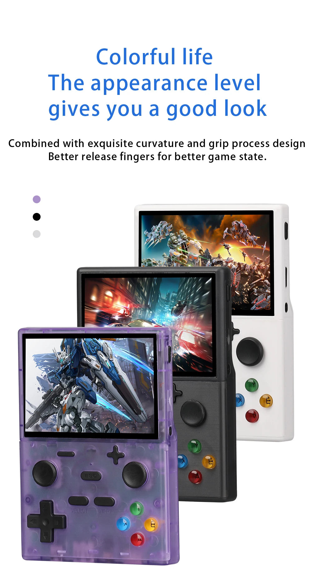 XGB35 Game Console 40000+Games 3.5'' Hd screen Wireless dual controller, two-player battle Play games on TV  Linux System