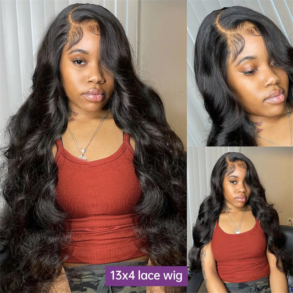 180 Density 36 38Inch Wig Human Hair For Women 13x4 Body Wave Lace Front Wig 13x6 Body Wave Lace Frontal Wig Brazilian Hair