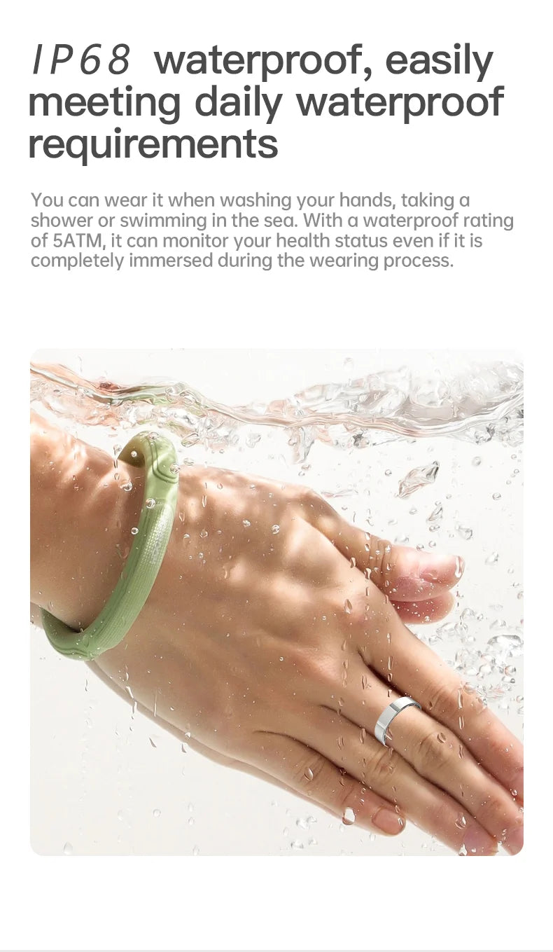 2025 New Health Smart Ring For Android IOS BT Call Heart Rate Blood Pressure Monitor 5ATM Waterproof Men Women For Xiaomi Gift