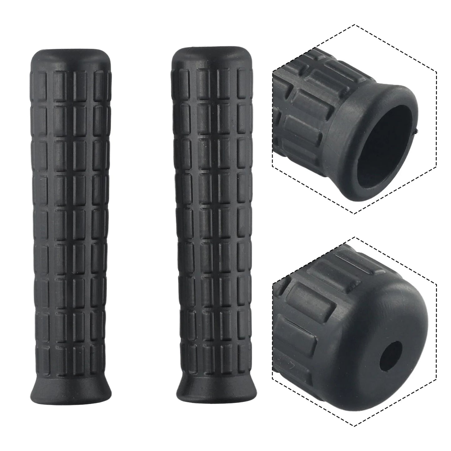 Wheelbarrow Rubber Handles Comfort Durable Grips Handlebar Non Slip Plastic Replacement Universal High Quality