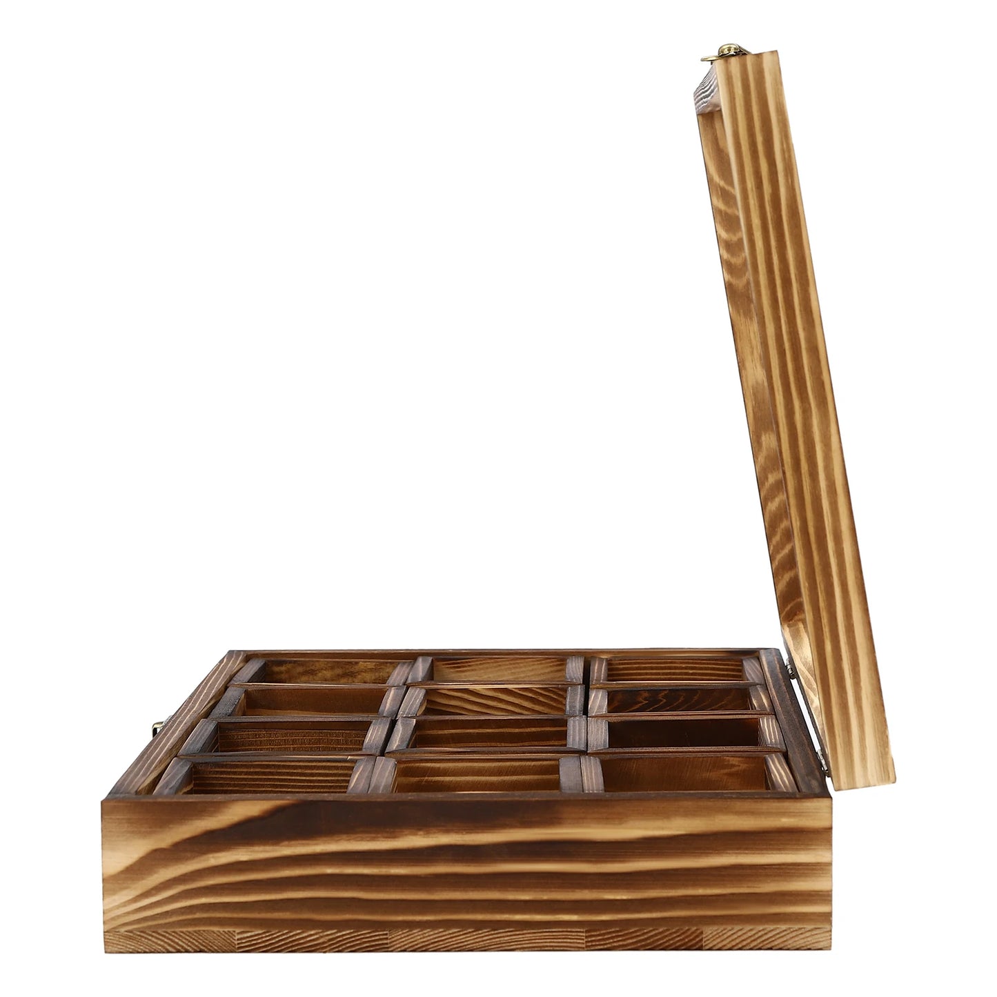 Retro Style Wooden Spice Box Wooden Spice Box with 12 Containers Storage Cans Spice Fit Box