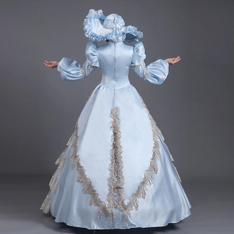 Customized Ball Gown Medieval Marie Court Evening Dresses Renaissance Baroque Historical Prom Party Gowns Halloween