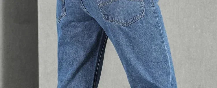 Jeans for Men Work Wear Male Cowboy Pants 2025 Fashion Trousers High Quality Original Classic Straight with Pockets New in Baggy