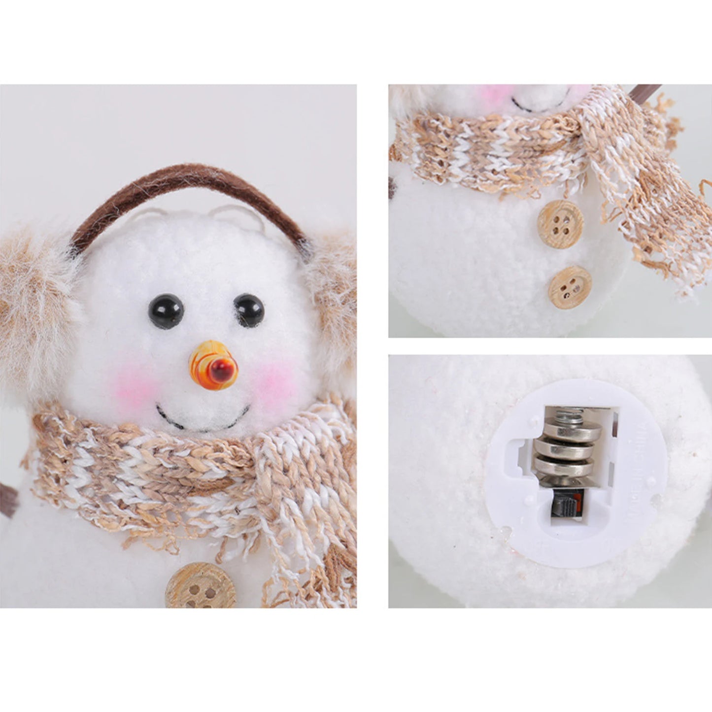Christmas  Light Up Snowman Holiday Present,for Holiday Decor for Home Office Giving , Battery Operated