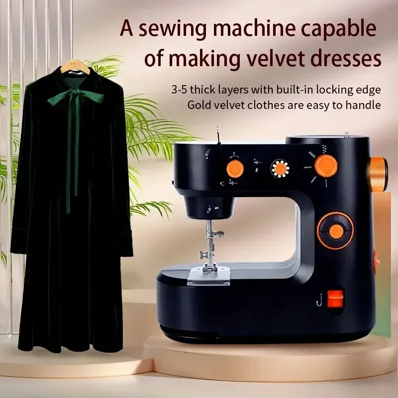 High End Household Small Electric Sewing Machines for Clothing Sewing Tools Portable Electric Sewing and Edge Locking Machines
