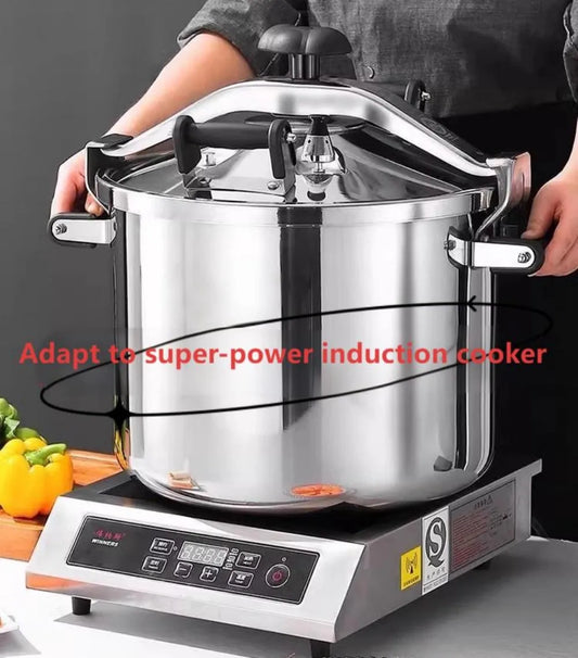 2025 New Pressure Cooker - 8L Commercial Stainless Steel Explosion-Proof Design for Gas & Induction Cooktops, 100KPA Fast Cookin
