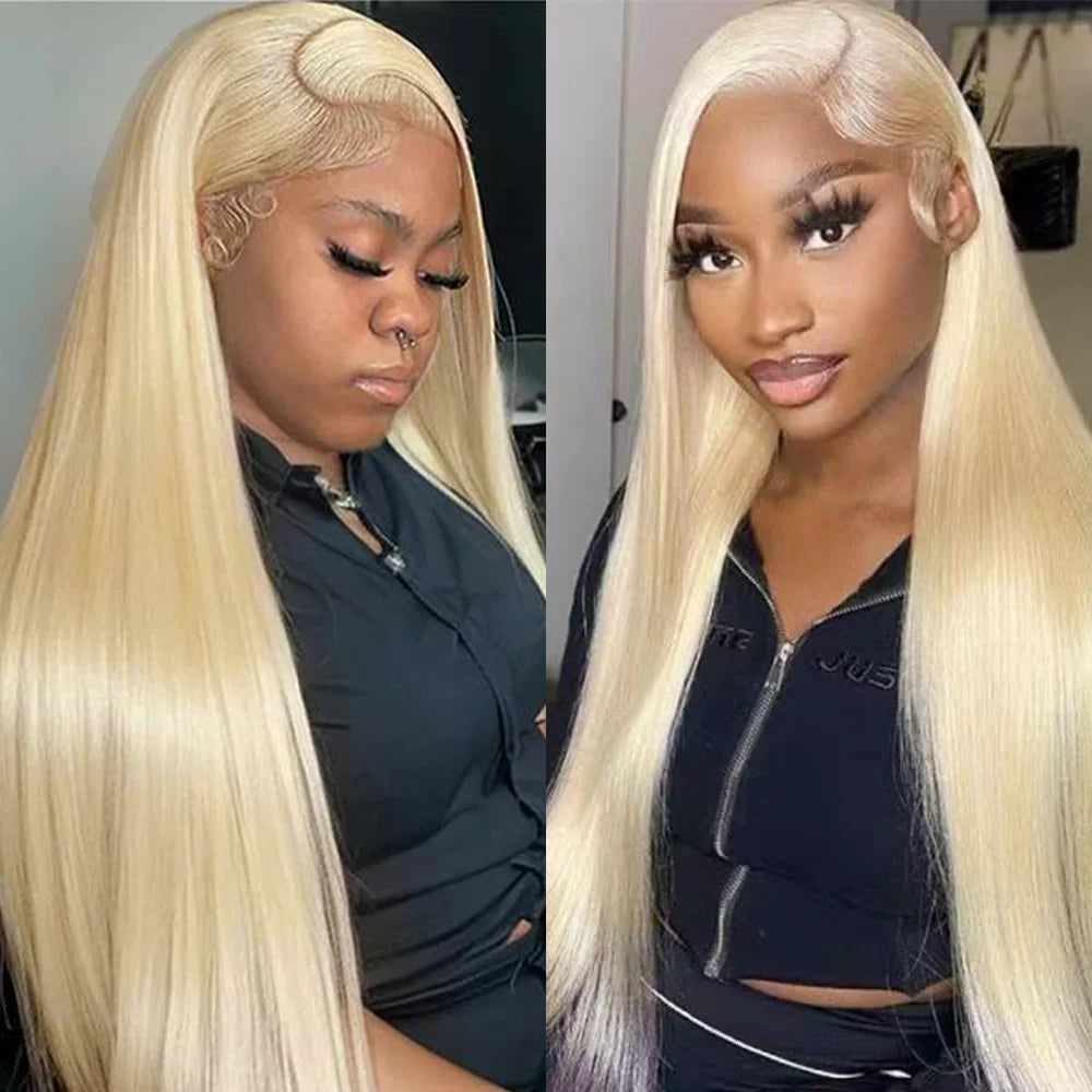52 Inch 613 Blonde HD Lace Frontal Wig Human Hair Wigs 13x6 200 Density HD Transparent Lace Front Human Hair Wigs For Women