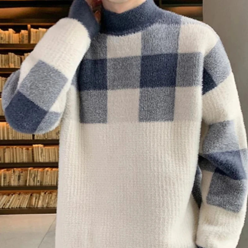 Pullovers Male Long Sleeve Autumnr and Winter Korean Style Knitwear Harajuku Clothing Deals 2025 Y2k Top Men's Knit Sweater