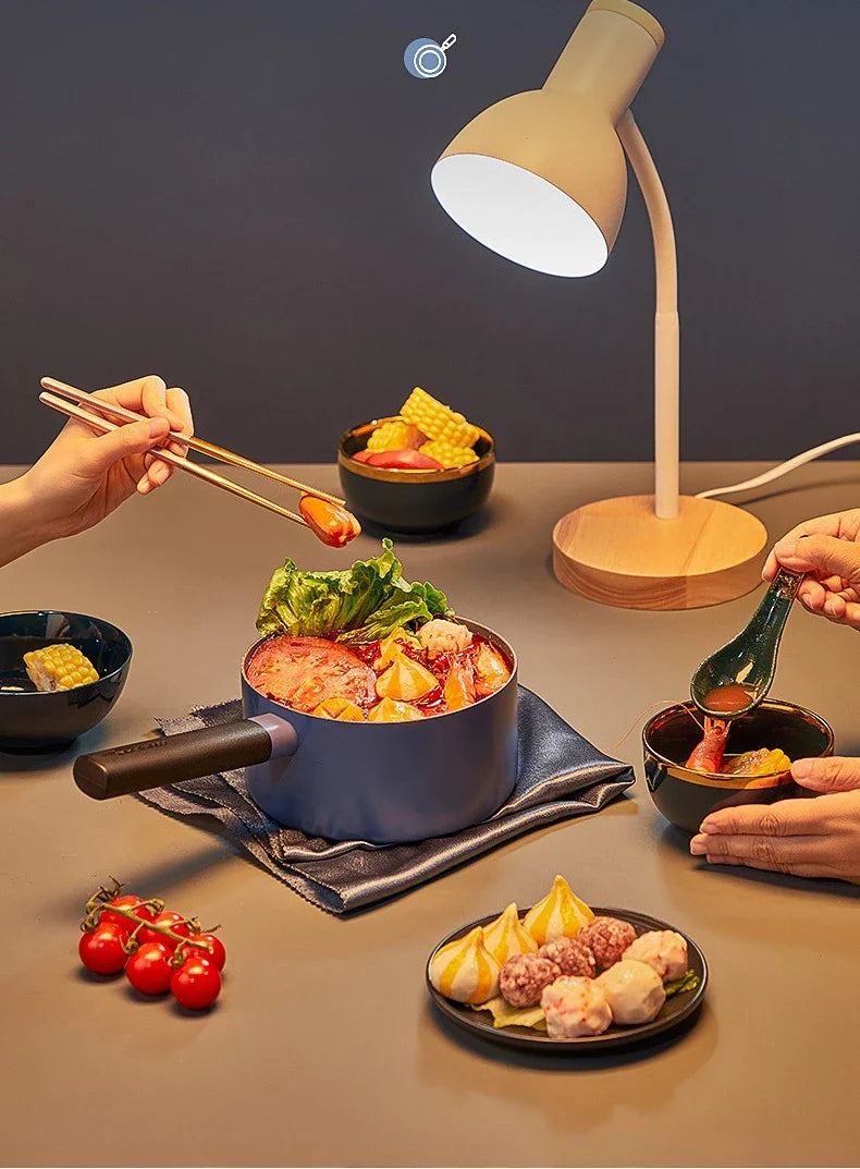 COOKER KING Spot Goods 16cm Milk Pot Medical Stone Coating Soup Pot Stainless Steel Cooking Noodles Stew Pot Boiling Congee Pan