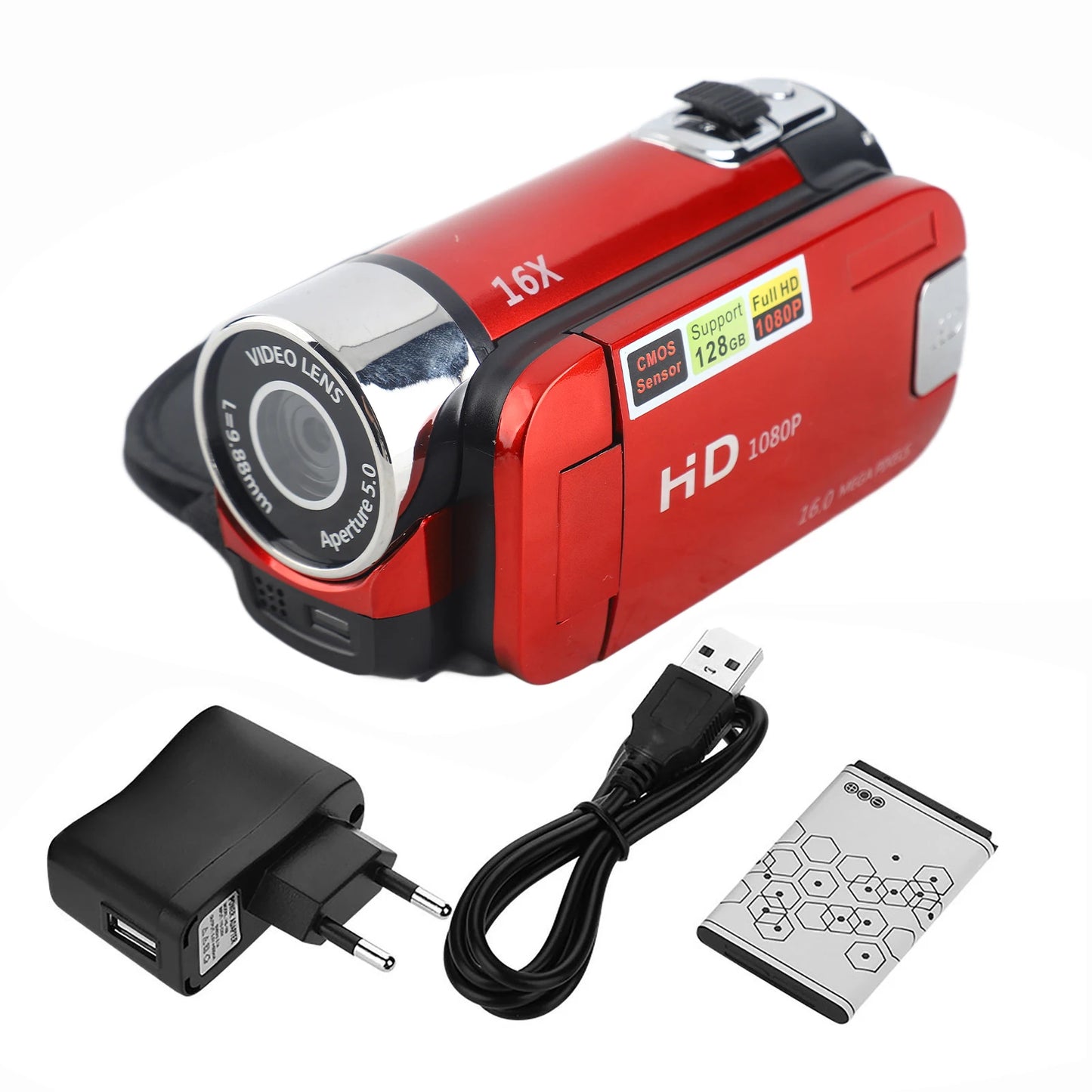 DV Camera Digital Camcorder HD Video Camera Full HD Rotation 16X High Definition Digital Camcorder Video DV Camera Digital DV