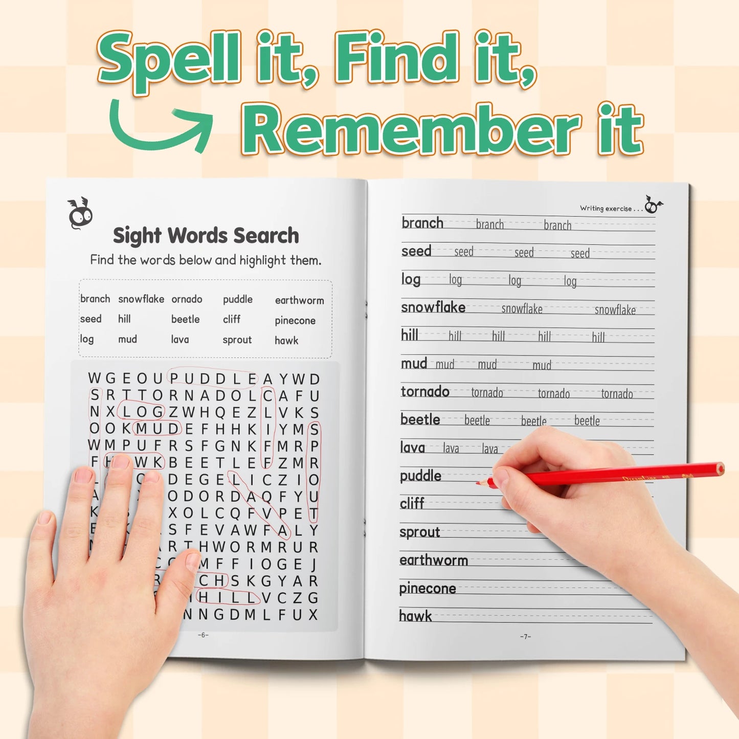 Word Search Puzzles – Find Hidden Words, Brain-Boosting Activity Book for Kids and Adults, Fun Vocabulary Game