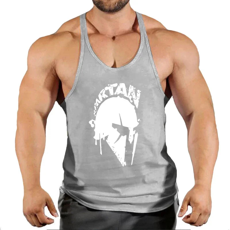 Bodybuilding Brand Jogger Gym Singlet Training Bodybuilding Tank Top Vest Shirt Sleeveless Fitness Cotton Shirt for Men