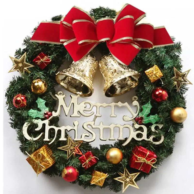 Christmas Decoration Handmade Simulation Christmas Wreath Door Hanging Window Props Exquisite High Quality Home Decor