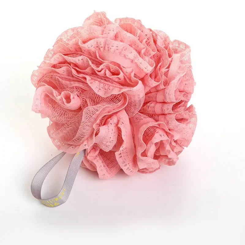 Soft Bath Scrub Bath Ball Body Clean Bath Puff Bathroom Supplies  Flower Scrubbing Bubble Shower Mesh Sponge Back Brush