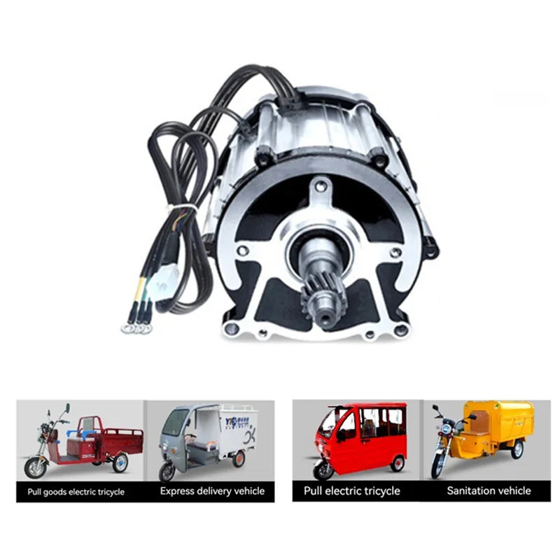 KOTUMY 48V 60V 72V 1500W 1800W Brushless Motor Without Gearbox Electric Car High Power Water Battery Electric Tricycle Motor