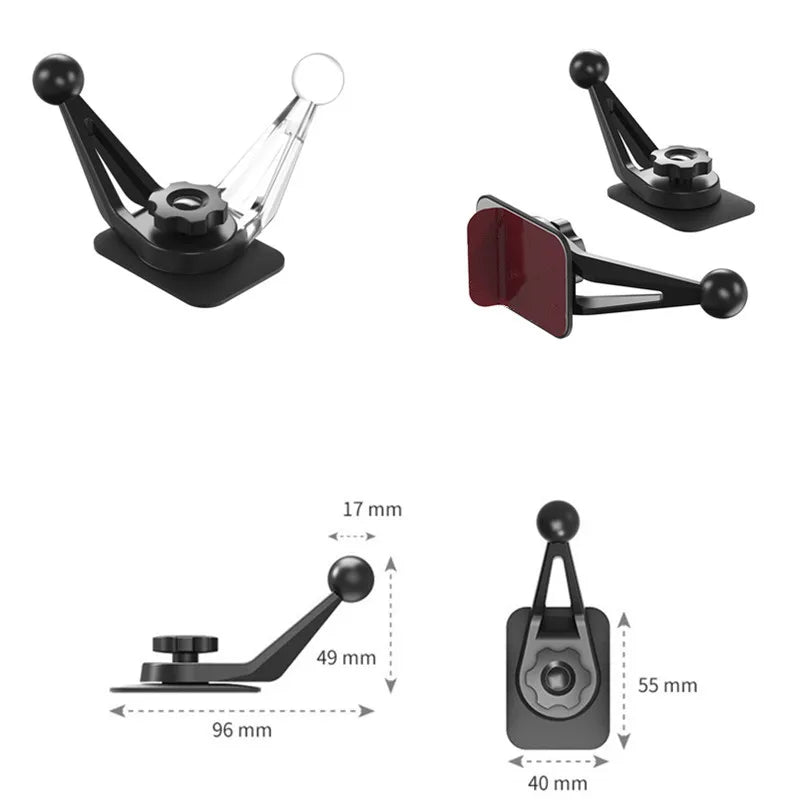 Glue Sticker 13mm 15mm 17mm Ball Head For Magnetic Car Phone Holder GPS Support Stand Mount Hook 360 Rotation Bracket Base