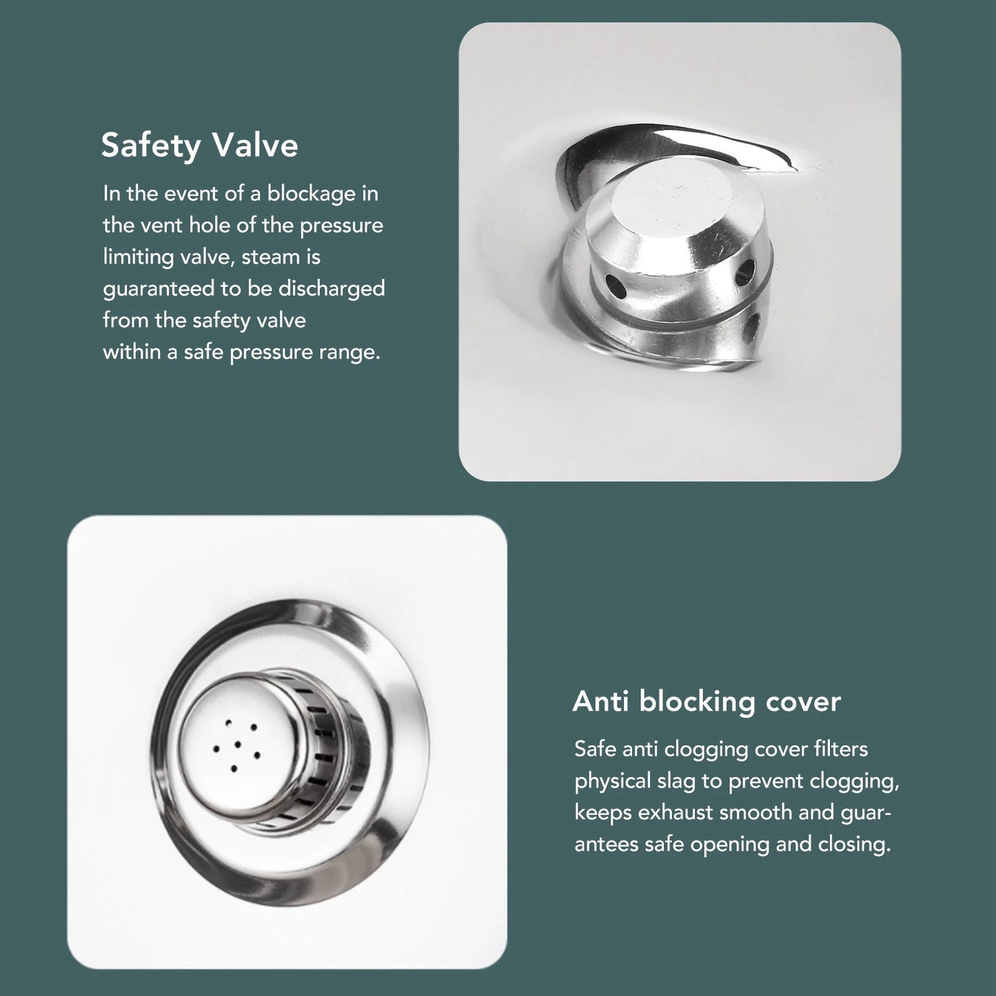 Pressure Cooking Pot Stove Pressure Cooker Multifunctional Stainless Steel Security Handle with Safety Valve for Household