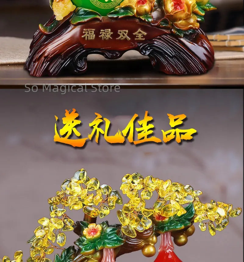 Gourd Ornament Table Decorations Home Bring Good Luck Fortune Living Room Feng Shui With Bring Wealth Gift