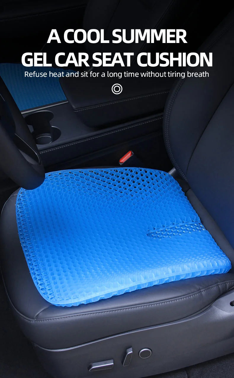 Car Seat Honeycomb Gel Seat Office Seat Four Seasons Universal Silicone Breathable Student Seat Car Seat Honeycomb Gel Seat Offi