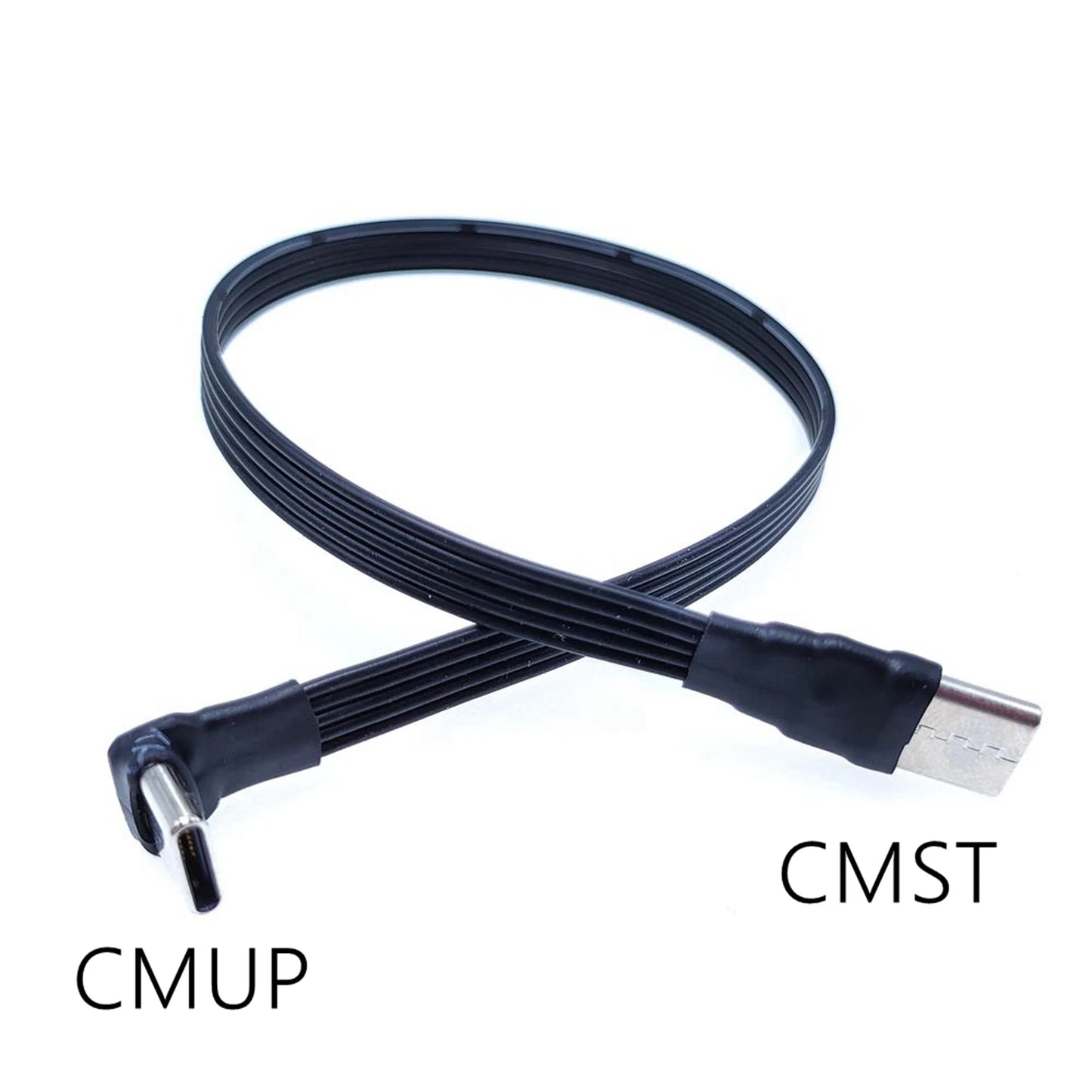 5CM 10CM 20CM 30CM 50CM 100CM USB 2.0 Type C to Type C Extension Cable 90° Adapter FPC FPV Band Flat USB C Cable 3A 5CM-100CM