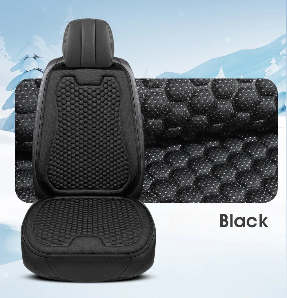 Breathable Comfortable Summer Cool Ice Silk Car Seat Cushions with 3D Spherical Protrusions Soft for Most Cars