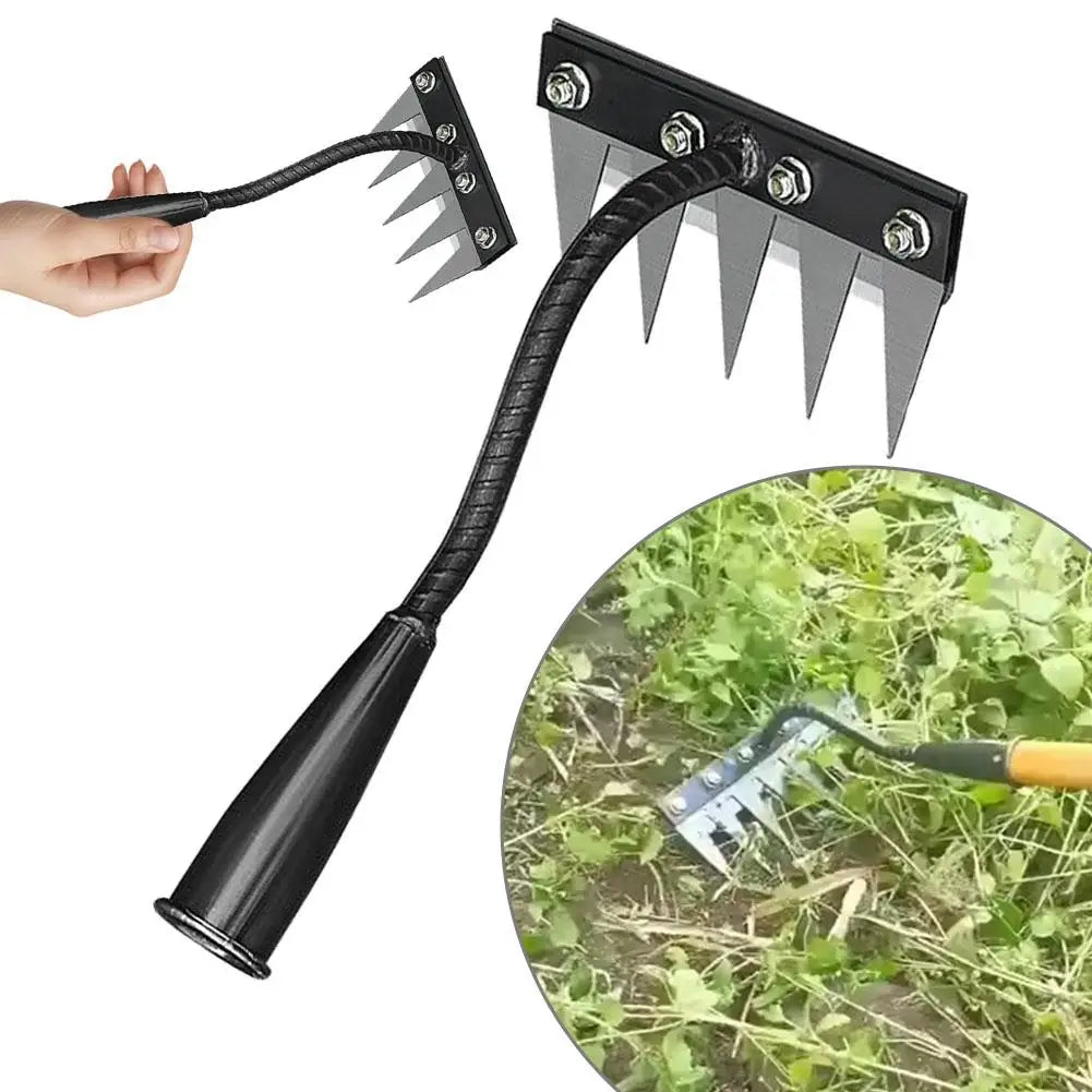 5/6/7/8 Garden Hoe Weeding Tool Digging Wild Vegetables Weeding Loosening Soil Agricultural Farm Tools Menggang Rake