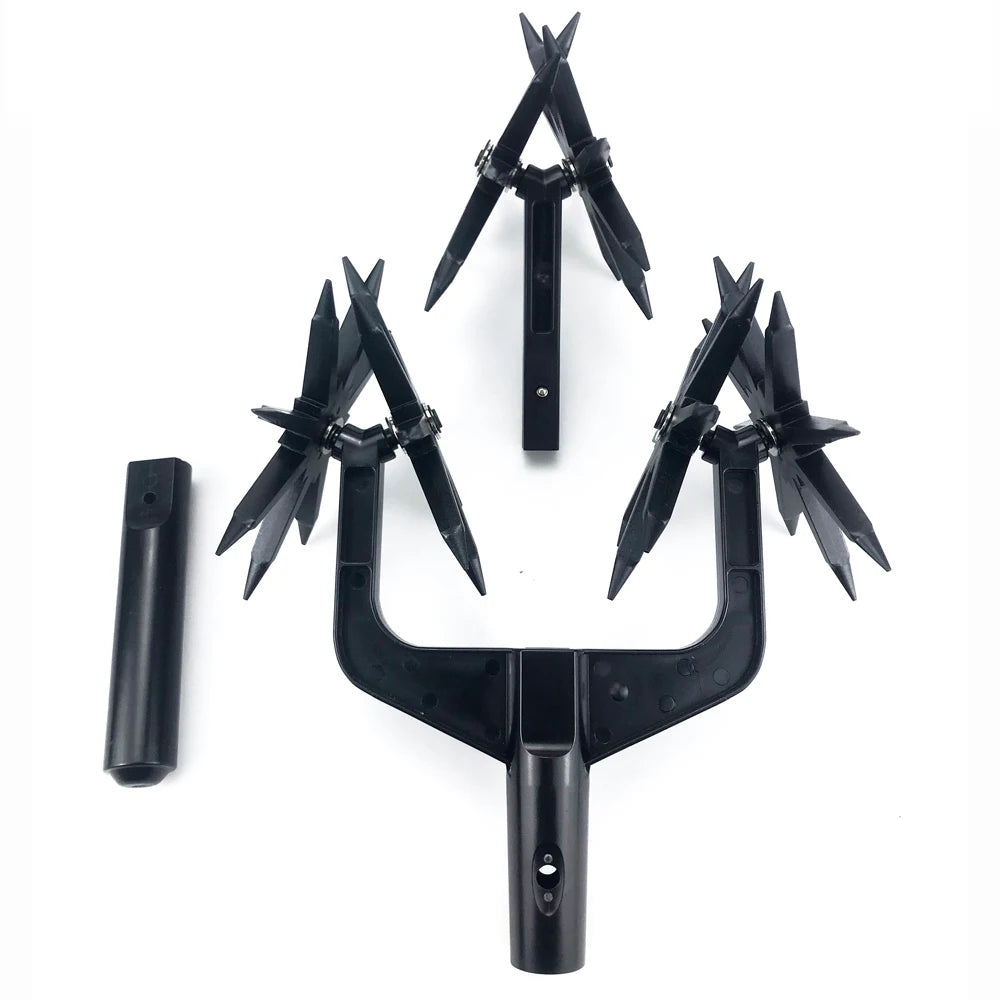 Garden Rotary Tiller, Manual Hand Tool for Soil Loaning & Ventilation, Wear Resistant Cultivator for Autumn Fall Gardening Care