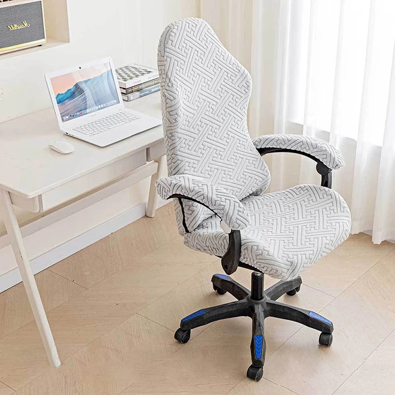 Jacquard Gaming Chair Covers Elastic Office Chairs Cover Armchair Slipcover Computer Chair Slipcovers with Armrest Covers